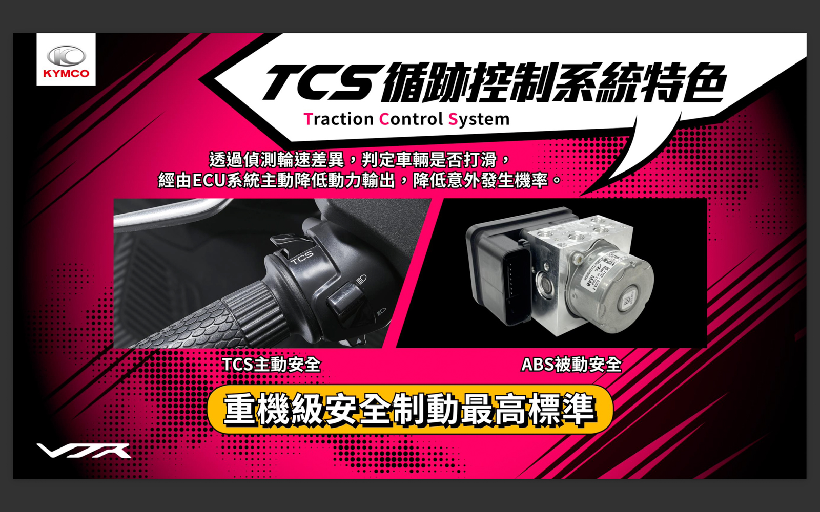 VJR 125成為市場上首款搭載TCS系統的車型